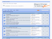 Tablet Screenshot of algotradinggroup.com